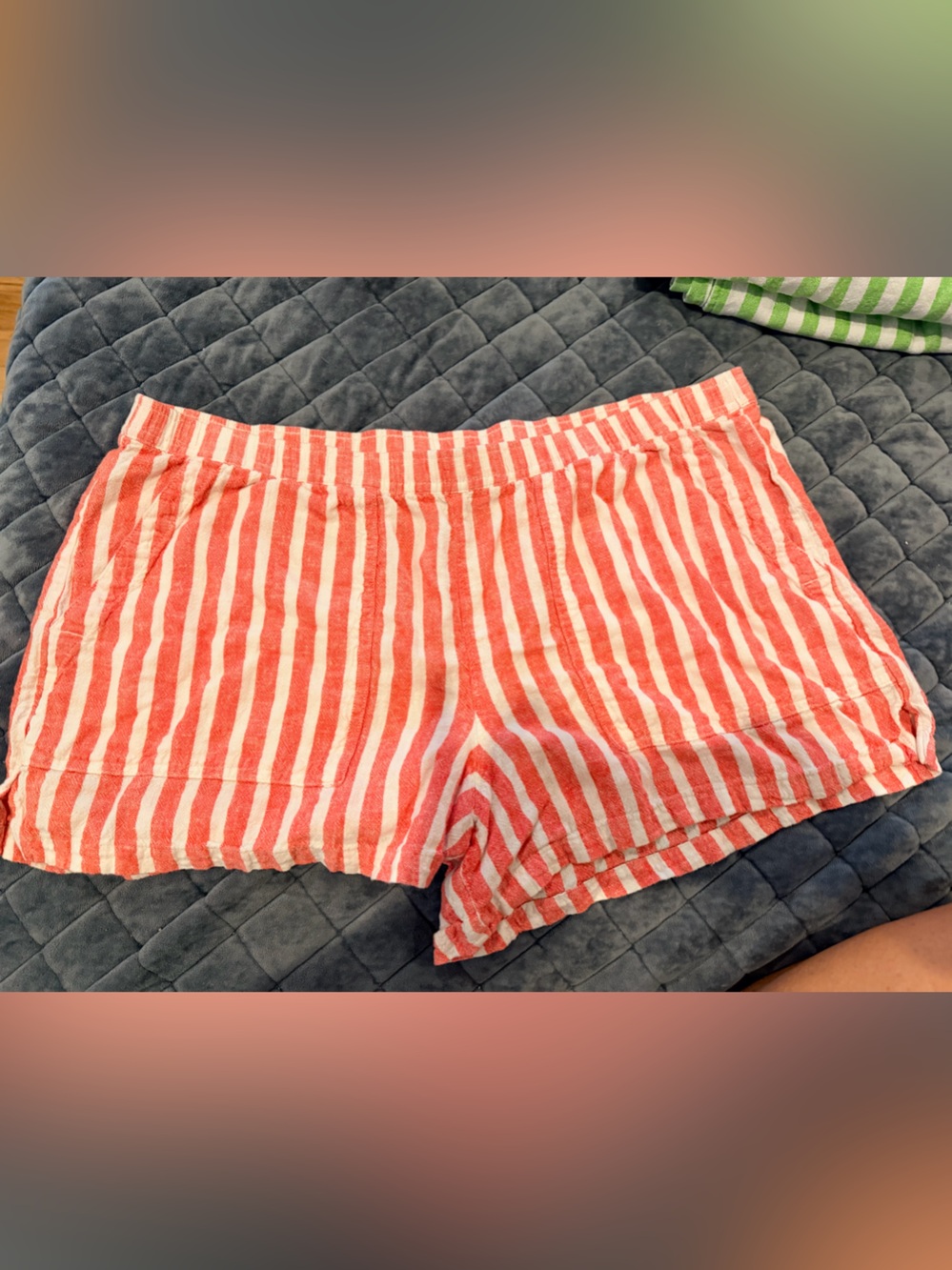 Universal Thread Red and White Striped Lounge Shorts
